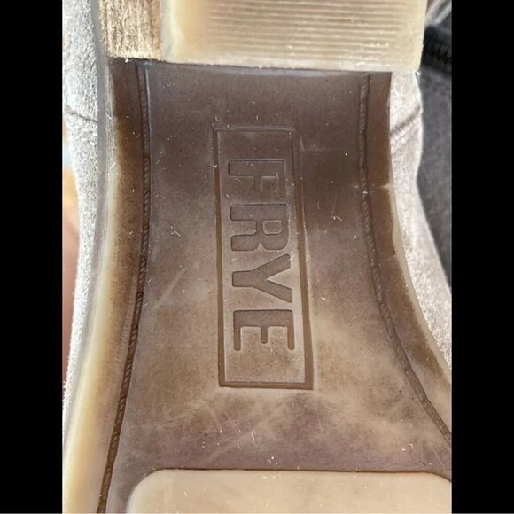 Frye Double Zip Ankle Boot Ash Judith 6 - Picture 8 of 10